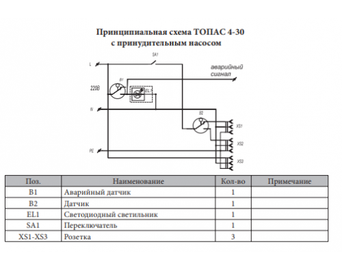 Монтажная схема Топас 9 Лонг Пр